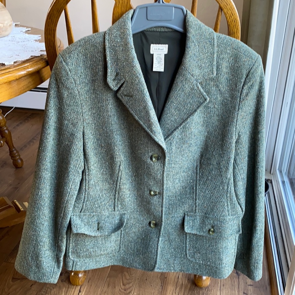 LL Bean green jacket